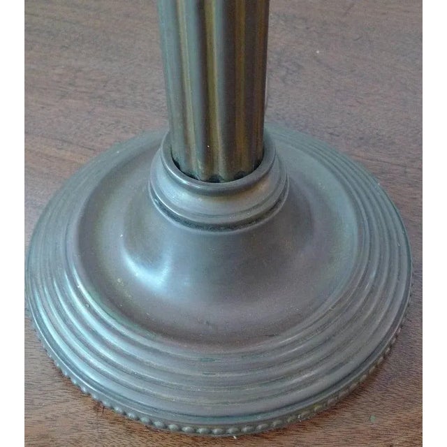 1920s 1920s French Louis XVI Style One Light Table Lamp and Wax Shade For Sale - Image 5 of 10