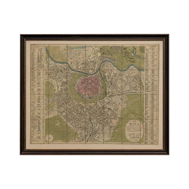 Antique Map of Vienna, 1839 For Sale - Image 12 of 12