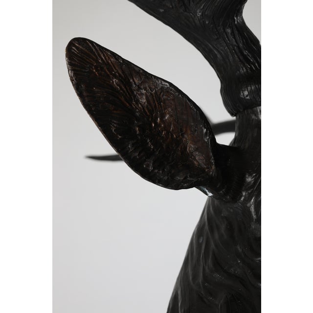 Stag Sculpture, 1910, Bronze For Sale - Image 14 of 18