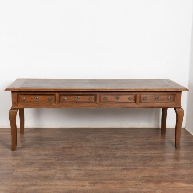 Wood 19th Century Portuguese Console Table With Four Drawers For Sale - Image 7 of 13