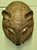 Metal Large African Benin Bronze Leopard's Head, 1950 For Sale - Image 7 of 9