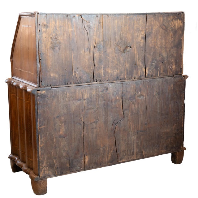 Early 19th Century Inlaid Oak Secretary Bureau From Denmark For Sale - Image 12 of 12