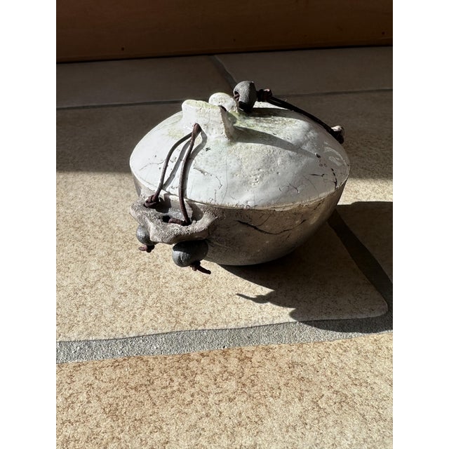 Small Handmade Raku Studio Ceramic Lidded Box, Germany, 1980s For Sale - Image 15 of 17