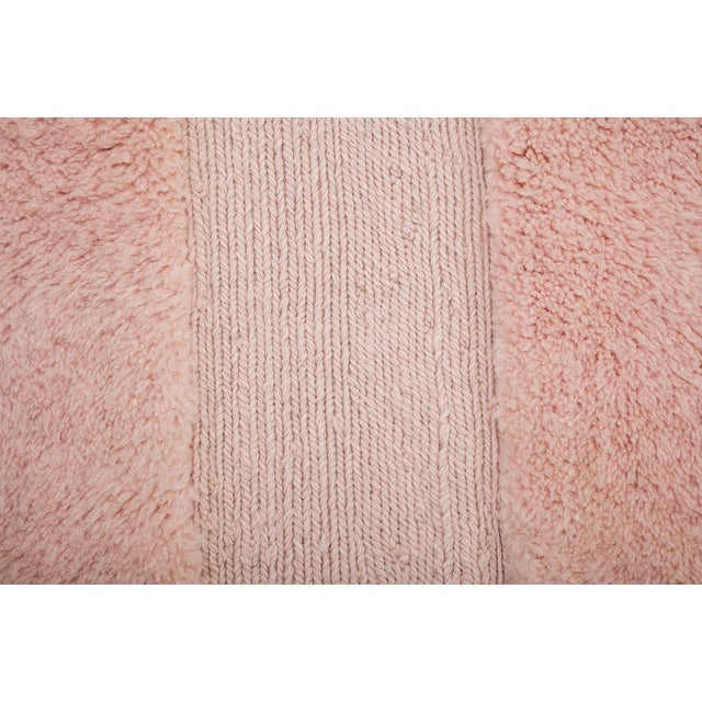 2020s Minimalist Solid Panel Hand-Knotted Wool Rug | 10'4" X 6'7" | One of a Kind For Sale - Image 5 of 10