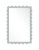 Contemporary Fleur Home Garden District Valmont Rectangle Mirror in Pelican Gray, 38.75x49 For Sale - Image 3 of 3