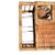 A vintage burnt bamboo or tiger/tortoise bamboo breakfast bed tray. Created from a mixture of wicker, wood, and bamboo...