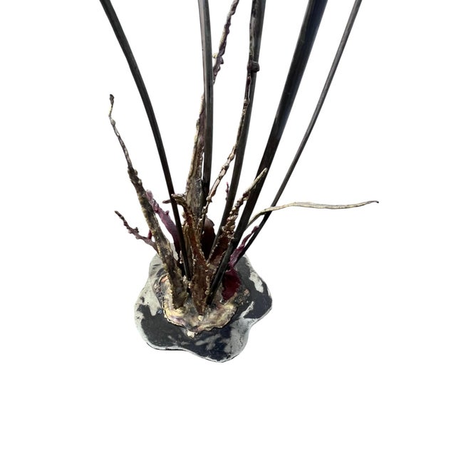 Brass Mid 20th Century Silas Seandel Signed Starburst Floor Sculpture For Sale - Image 8 of 18
