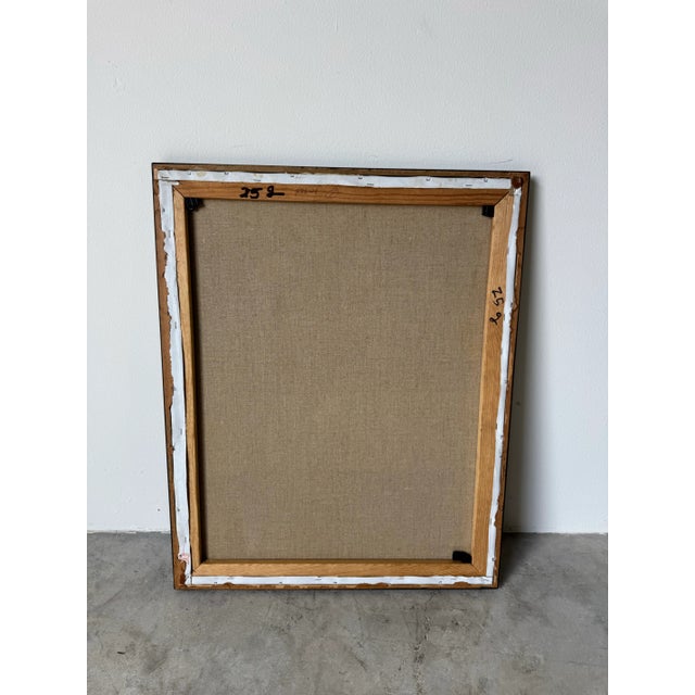 1980’s Veryl Grace Child Under Tree Impressionist Landscape Oil on Canvas Painting, Wood Framed For Sale - Image 11 of 11