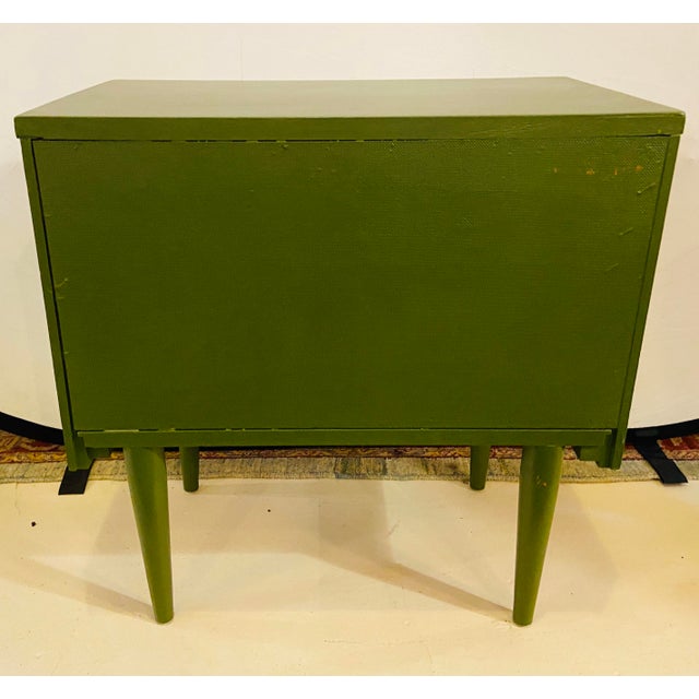 Mid Century Modern Two Tone Nightstands a Pair Chairish