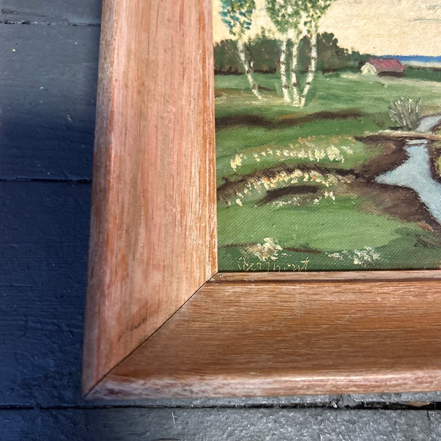 1970’s original farm with running stream landscape painting. Signed and framed. Measures 13x11. Check out my shop Robins...
