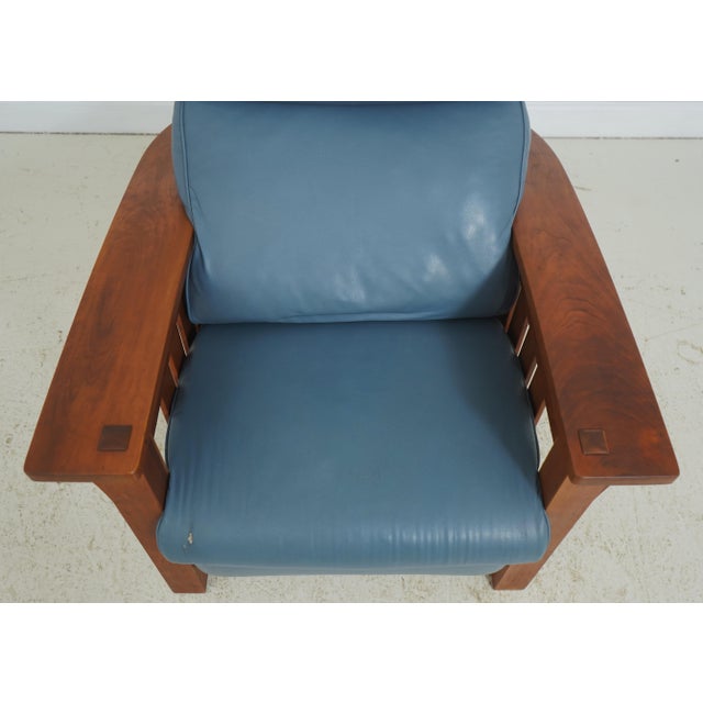 Stickley Cherry Mission Arts & Crafts Morris Chair For Sale - Image 10 of 18