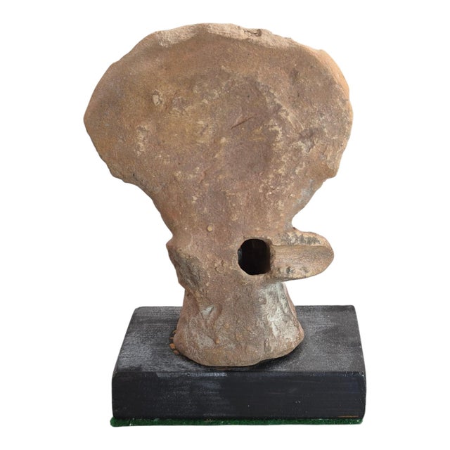 Large Pre-Columbian Jama-Coaque Seated Female Figure, 100 BCE-500 CE For Sale - Image 3 of 17