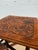 Late 20th Century Antique English Carved Oak Folding Side Table – Bobbin Turned Legs For Sale - Image 5 of 7