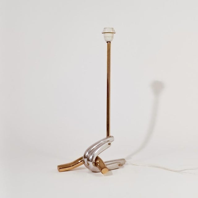 Metal Sculptural Table Lamp in the style of David Marshall, Spain, 1970s For Sale - Image 7 of 13