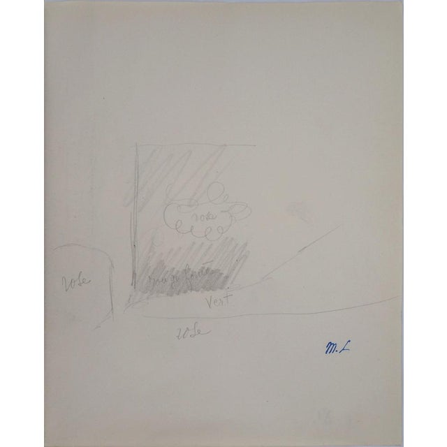 Marie Laurencin, Coulissé Study, Original Drawing For Sale - Image 6 of 6