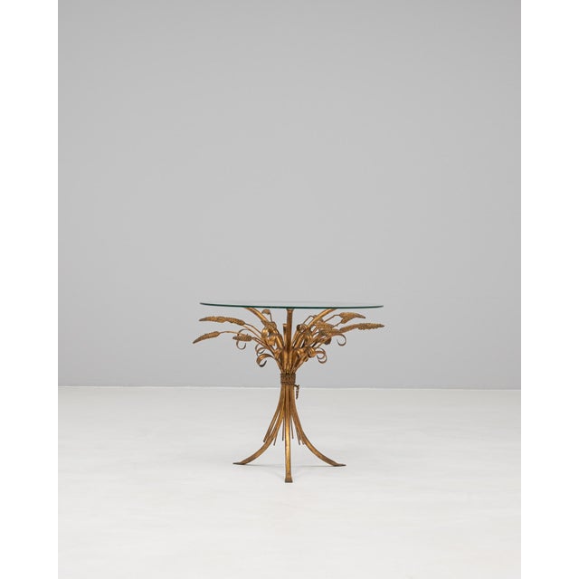 20th Century Italian Brass Coffee Table With Glass Top For Sale - Image 18 of 18