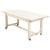 French Bleached Oak Table on Castors For Sale - Image 11 of 11