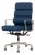Herman Miller Eames Tall Navy Blue Fabric Desk Chair Soft Pad For Sale