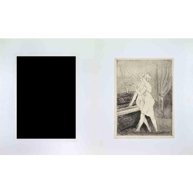 Charles Camoin, Les Deux Femmes au Piano, Etching, 1920s For Sale - Image 3 of 4