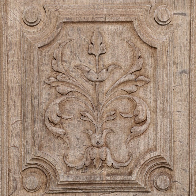 Late 19th Century Carved Oak Vitrine Late 19th Century France For Sale - Image 5 of 17