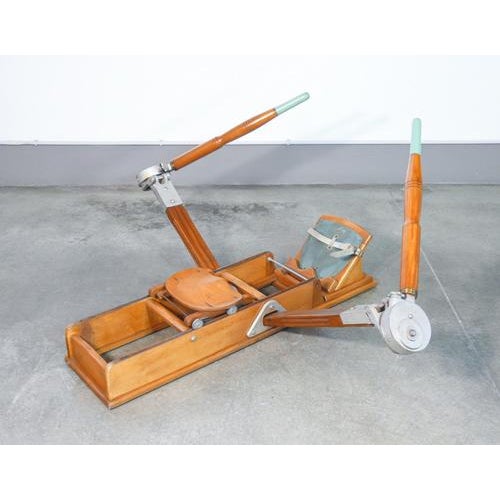 Vintage Lamborghini Rowing Machine in Beech For Sale - Image 16 of 18