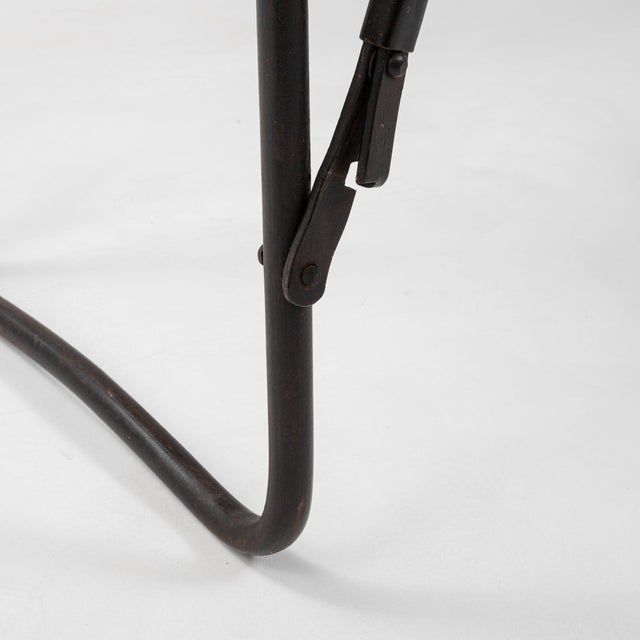 20th Century French Metal Table With Wooden Top For Sale - Image 11 of 18