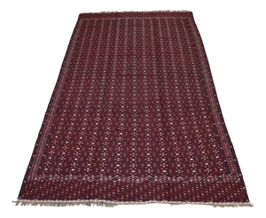 Vintage Nomadic Turkmen Yomut Kilim Rug