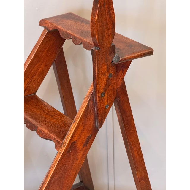 Late 18th Century French Mahogany Library Steps For Sale - Image 14 of 16