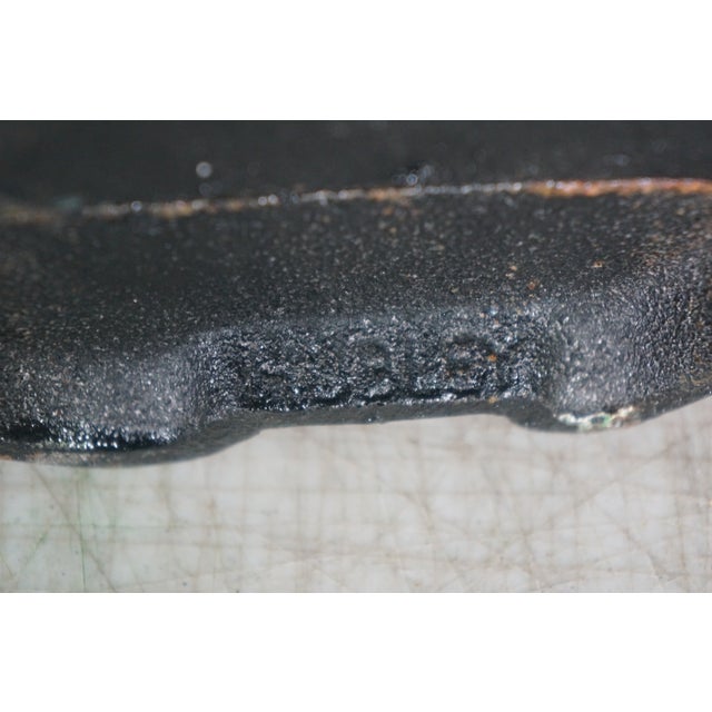 Antique Hubley Art Deco Cast Iron Modernist Black Cat Doorstop Paperweight 10" For Sale - Image 12 of 13