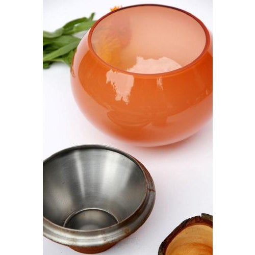 Contemporary Small Candy Apricot India Vase by Pia Wüstenberg For Sale - Image 3 of 12