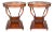 Neo-Classical Style Inlaid Mahogany Side Tables - Pair For Sale