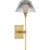 Waterford for Visual Comfort Signature Blaze 14" Sconce in Natural Brass with Clear Crystal For Sale In Houston - Image 6 of 14