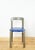 Condition: Very good condition. Frame painted in mud green. Seat upholstered in blue faux leather. Extremely rare in this...