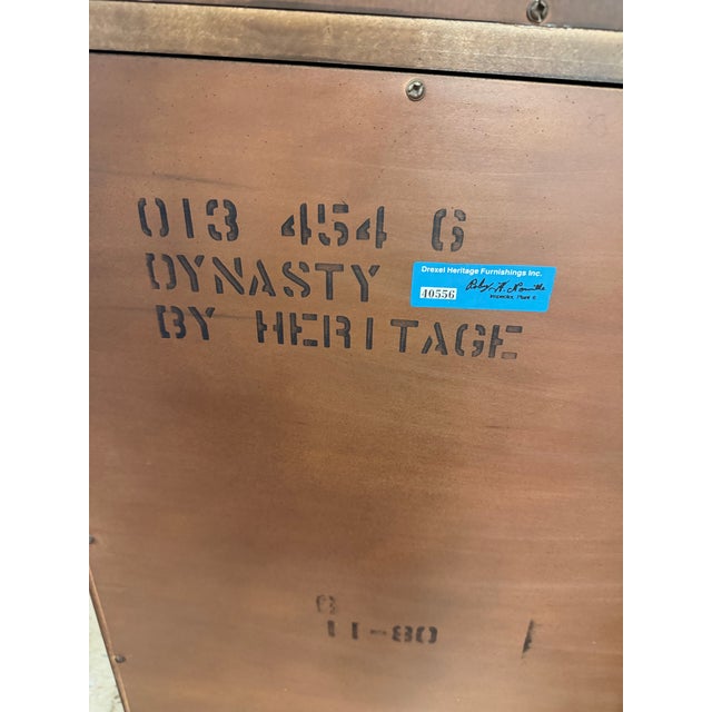 1970s Stately Chinoiserie China Cabinet From Heritage/Drexel Heritage For Sale - Image 12 of 12