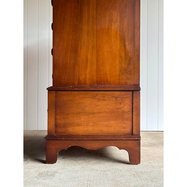 Vintage Walnut Five-Drawer Chest of Drawers With Hidden Cedar Chest, 1930s–1940s For Sale - Image 12 of 18