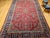 Red Vintage Kashan Rug, Hand-Knotted Wool, Allover Floral Pattern, Red & Navy, 9x14 For Sale - Image 8 of 17
