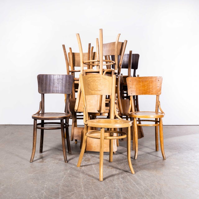 Bentwood Debrecen Panel Back Dining Chairs, 1940s, Set of 4 For Sale - Image 11 of 18