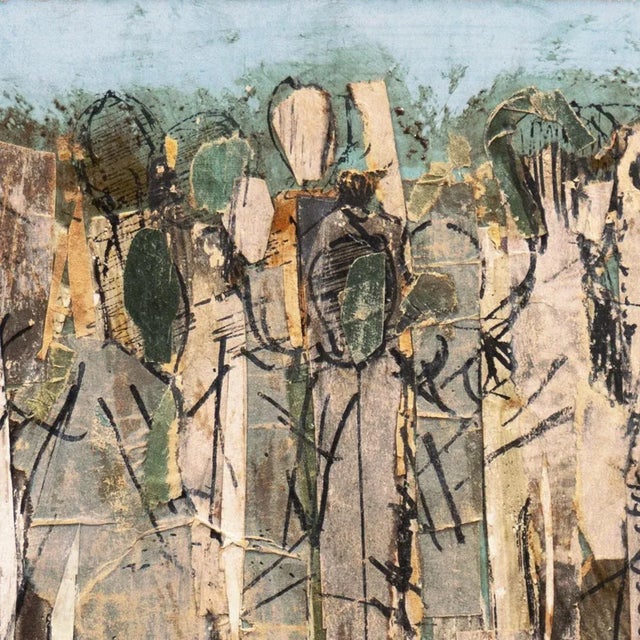 'Abstracted Figural' by Alex Gonzales, 1958; Carmel Art Association, San Francisco Art Institute For Sale In Monterey, CA - Image 6 of 10