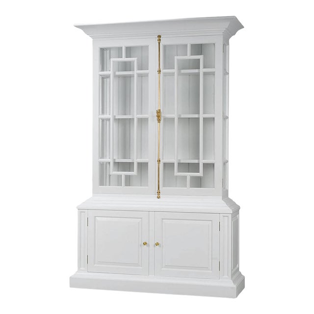 French White Display Cabinet For Sale