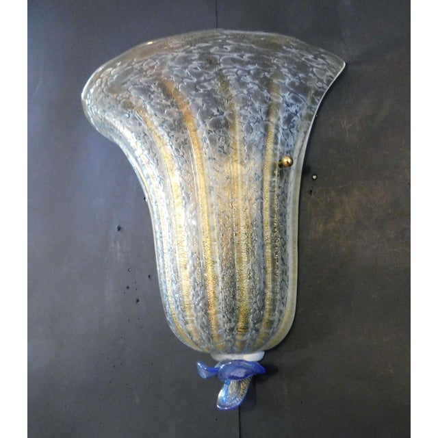 1960s Golden Shield Sconces, a Pair For Sale - Image 4 of 10