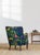 Vintage Lounge Chair in Print by Gocken Jobs, 1950s For Sale - Image 3 of 5