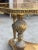 1980s Vintage Italian Hollywood Regency Brass Gilded Glass Top End Table For Sale - Image 5 of 13