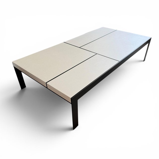 Incredible custom cocktail table designed by Christian Liaigre (French, 1943-2020). The Gauguin table comprises a minimal...