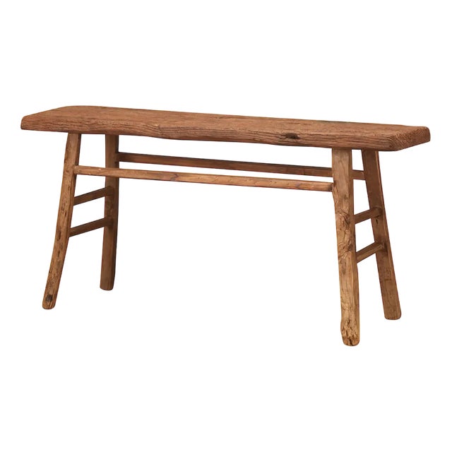 Thick Plank Top Console Table, 1890s For Sale