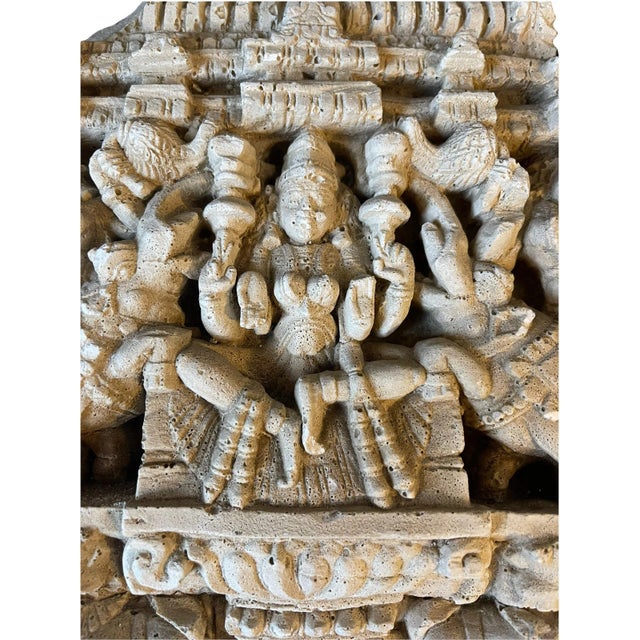 Early 20th Century Camboidian Temple Molding Sculptural Wall Art For Sale - Image 12 of 13