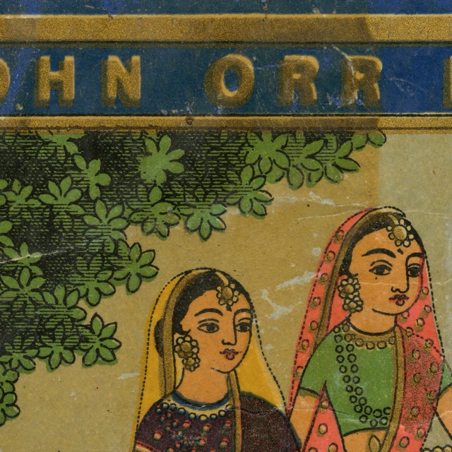 This is a beautiful museum-quality print of an original Indian Trade Label from the early 1900s. It is printed on archival...