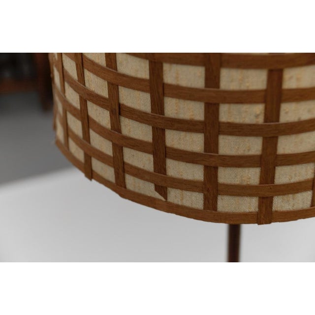 Mid-Century Modern Floor Lamp in Brass and Teak from Temde, Switzerland, 1960s For Sale - Image 12 of 17