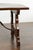 Italian 1820s Walnut Low Fratino Table with Lyre-Shaped Base and Iron Stretchers For Sale - Image 11 of 12