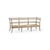 Gray Neoclassical Gustavian Slatted Wood Bench Sofa For Sale - Image 8 of 14