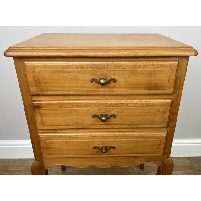 French Bedside Tables in Wood, Set of 2 For Sale - Image 5 of 17